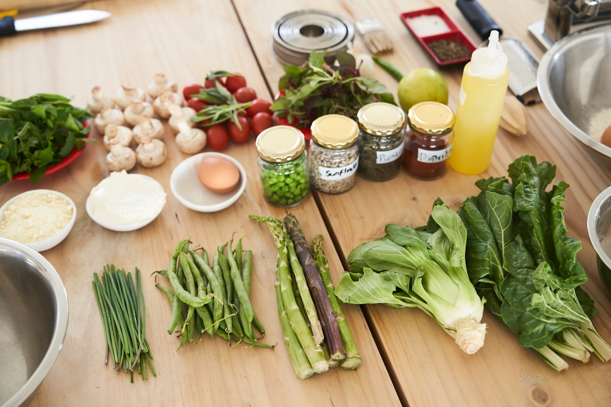Ingredientes frescos y orgánicos